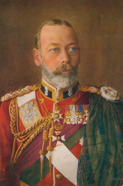 Rey Jorge V 1865-1936 como Coronel en Jefe de The Black Watch de Unbekannt