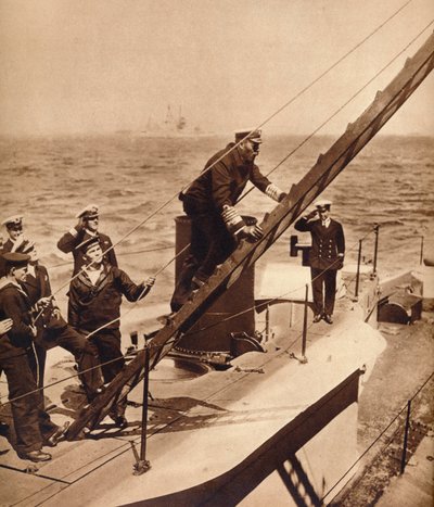 El Rey Jorge V a flote con su Armada, c1910s 1935 de Unbekannt