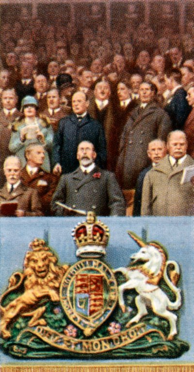 El rey Jorge V en la final de la copa, Wembley, 23 de abril de 1927, c1935 de Unbekannt