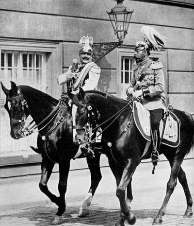 Rey Jorge V de Gran Bretaña y Kaiser Guillermo II de Alemania, 1913 1951 de Unbekannt