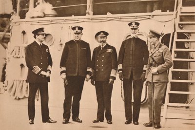 El Rey Jorge V visitando la flota, noviembre de 1917, 1935 de Unbekannt