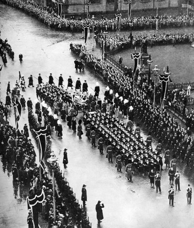Procesión fúnebre del Rey Jorge V saliendo de Palace Yard, Londres, 1936 de Unbekannt