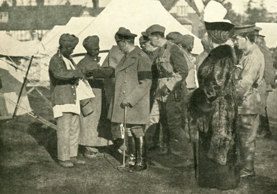 El rey Jorge y la reina María visitan a los soldados heridos, Primera Guerra Mundial de Unbekannt