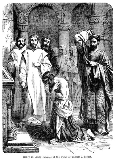 El Rey Enrique II haciendo penitencia en la tumba de Thomas a Becket, Catedral de Canterbury de Unbekannt
