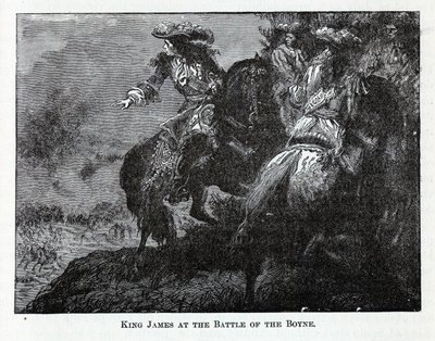El rey Jacobo en la batalla del Boyne de Unbekannt