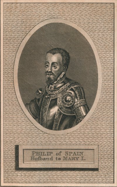 Rey Felipe II de España, esposo de la Reina María I, 1793 de Unbekannt