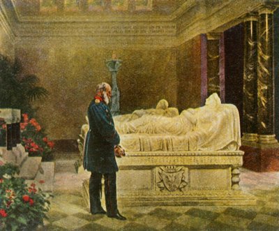El Rey Guillermo I en la tumba de sus padres, 19 de julio de 1870, 1936 de Unbekannt
