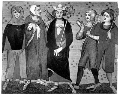 Rey y corte, finales del siglo XIII-XIV, 1910 de Unbekannt