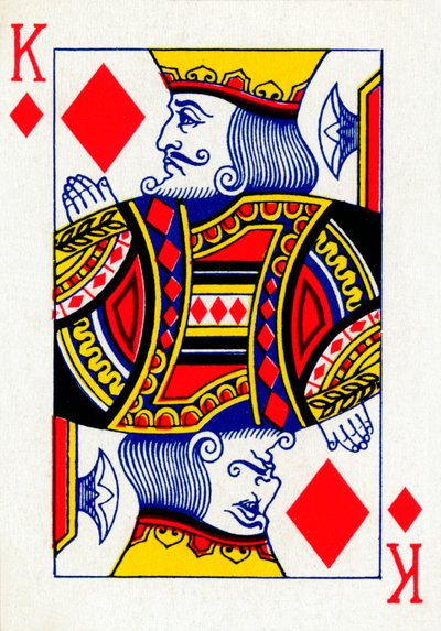 Rey de Diamantes de una baraja de cartas de Goodall & Son Ltd., c1940 de Unbekannt
