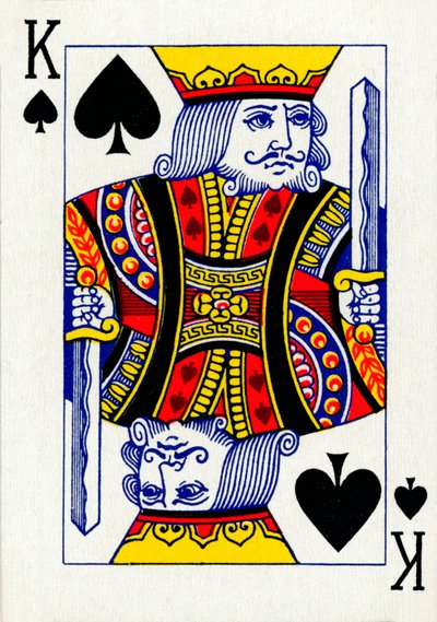 Rey de espadas de una baraja de cartas de Goodall & Son Ltd. de Unbekannt