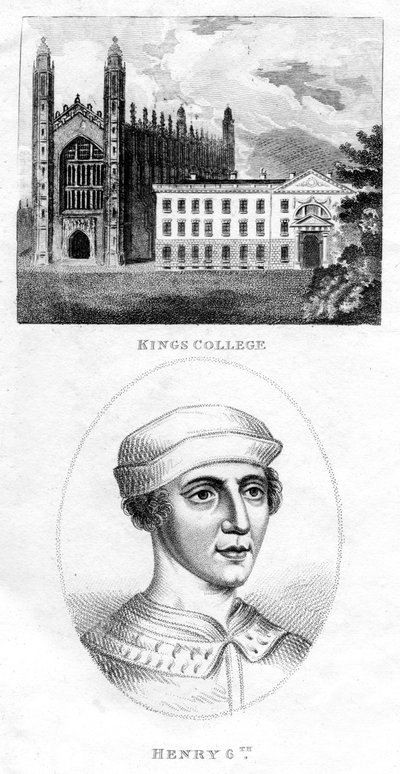 Kings College, Cambridge, y Enrique VI, 1801 de Unbekannt