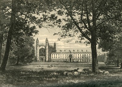 Kings College desde The Backs, 1898 de Unbekannt