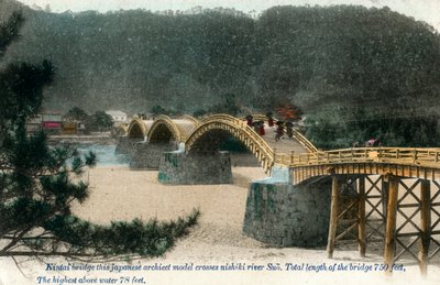 Puente Kintai Iwakuni, Japón, principios del siglo XX de Unbekannt