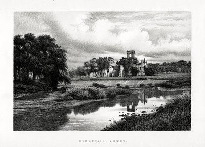 Abadía de Kirkstall, Leeds, Yorkshire, 1896 de Unbekannt