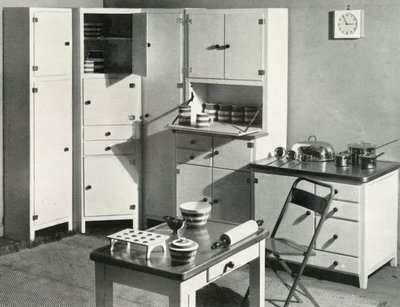 Muebles de cocina por Heals, Londres, 1937 de Unbekannt