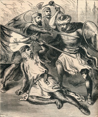 Caballeros Templarios en el campo de batalla de Unbekannt