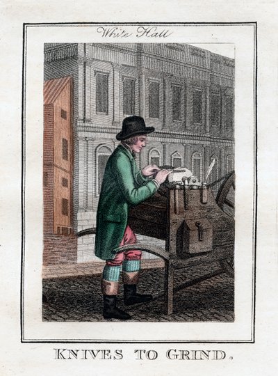 Afiladores de cuchillos, Whitehall, Londres, 1805 de Unbekannt