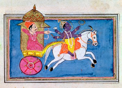 Krishna, deidad hindú, un avatar de Vishnu, siglo XVII de Unbekannt