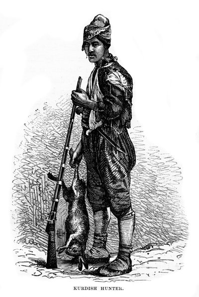 Cazador kurdo, siglo XIX de Unbekannt