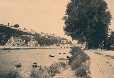 Kursaal y Puente de Jambes, c1900 de Unbekannt