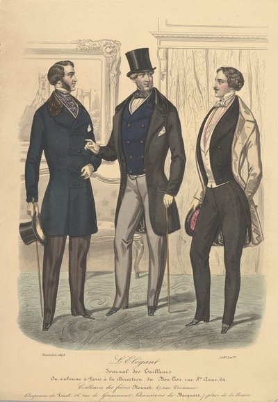 El Elegante de Journal des Tailleurs, 1848 de Unbekannt