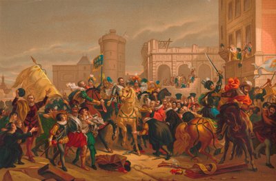 La entrada de Enrique IV en París, 1817 de Unbekannt