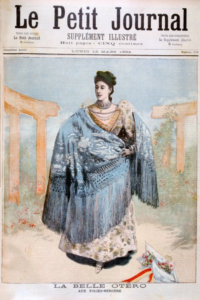 La Belle Otero, bailarina, actriz y cortesana nacida en España, 1894 de Unbekannt