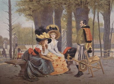 La Causerie. - Vida en París en 1793, 1896 de Unbekannt