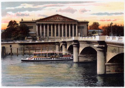 La Chambre des Deputes y el Pont de la Concorde, París, c. 1900 de Unbekannt