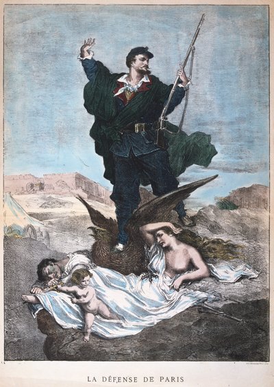 La defensa de París, Guerra Franco-Prusiana, 1870-1871 de Unbekannt