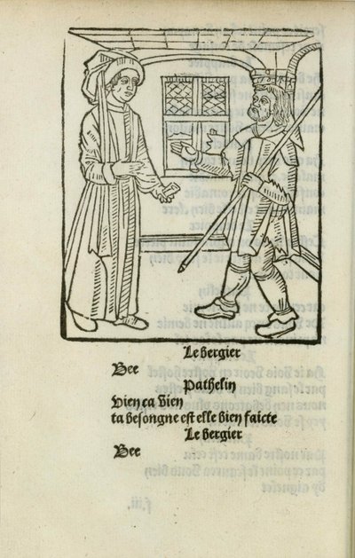 La Farce de maître Pathelin, c. 1490 de Unbekannt