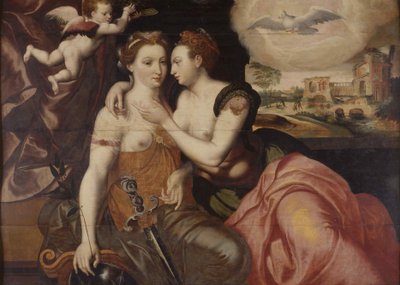 La Justicia y la Paz, c.1560 de Unbekannt