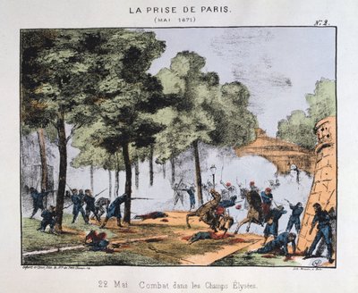 La toma de París, 22 de mayo de 1871 de Unbekannt