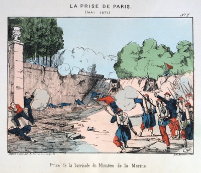 La toma de París, mayo 1871 de Unbekannt