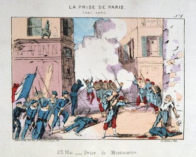 La Toma de París, mayo 1871 de Unbekannt
