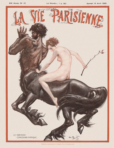 Portada de la revista La Vie Parisienne, 1921 de Unbekannt