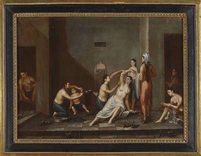 Damas en el Hammam, 1741 de Unbekannt