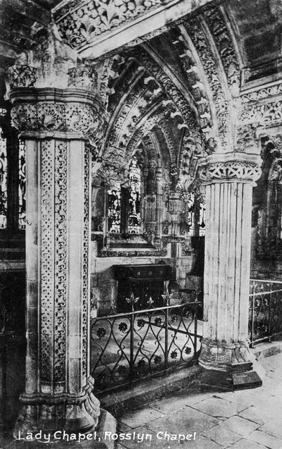 Capilla de la Dama, Capilla Rosslyn, Midlothian, Escocia, siglo XX de Unbekannt