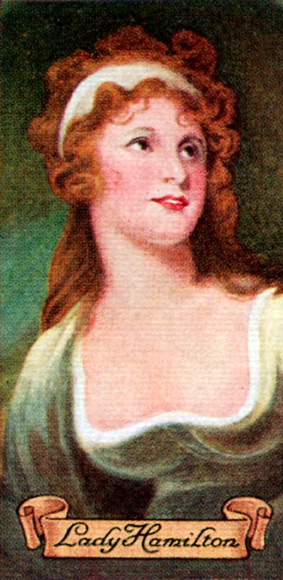 Lady Hamilton, tomada de una serie de tarjetas de cigarrillos, 1935 de Unbekannt