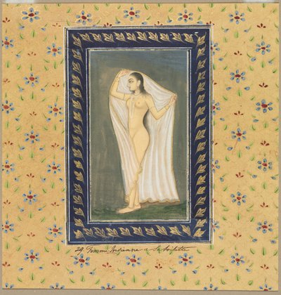 Dama después de un baño, 1700s de Unbekannt