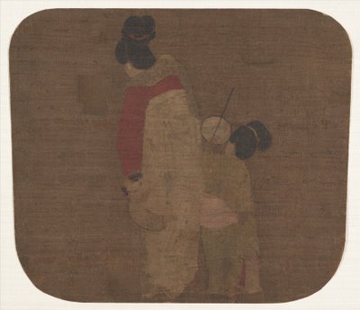 Dama y niños de Unbekannt