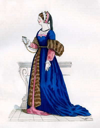 Dama de la corte de Francisco I de Francia, siglo XVI 1882-1884 de Unbekannt