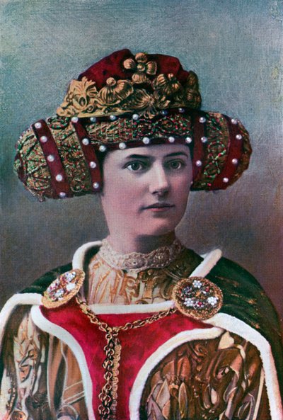 Tocado de dama, siglo XIV, 1910 de Unbekannt