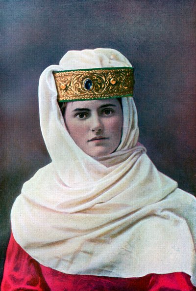 Tocado de dama, c1290, 1910 de Unbekannt