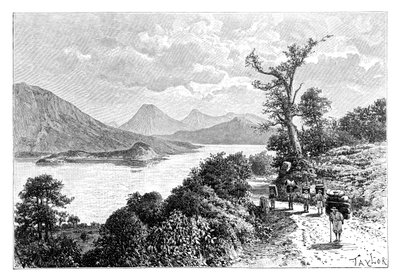 Lago Atitlán, Guatemala, c. 1890 de Unbekannt