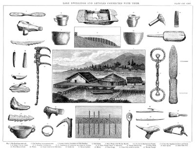 Viviendas lacustres y artefactos asociados del Lago Zúrich, Suiza de Unbekannt