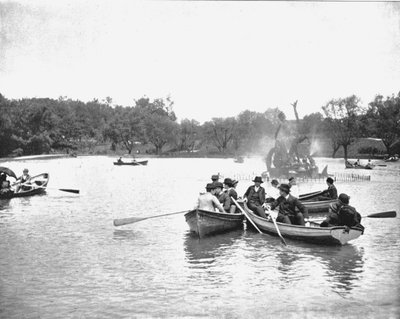 Lago en Wade Park, Cleveland, Ohio, EE.UU., c1900 de Unbekannt