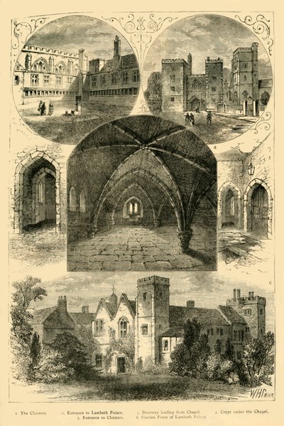 Palacio de Lambeth, c1878 de Unbekannt