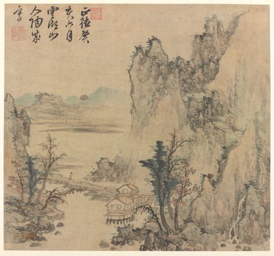 Paisaje, finales de la dinastía Ming o principios de la dinastía Qing, siglo XVII de Unbekannt