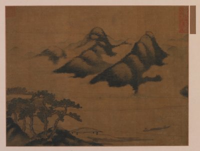 Paisaje, dinastía Ming, 1319-1644 de Unbekannt